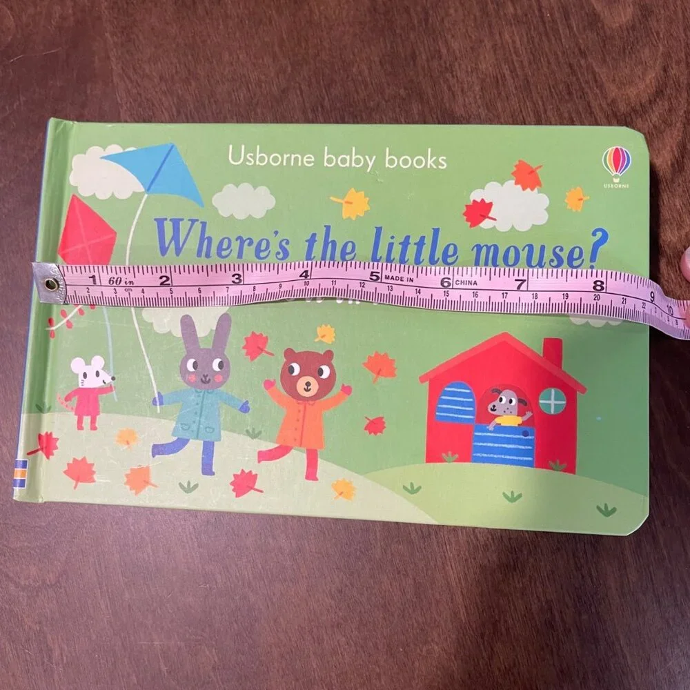 Usborne Baby Books Where's The‎ Series Includes: Butterfly Little Mouse Busy Bee
